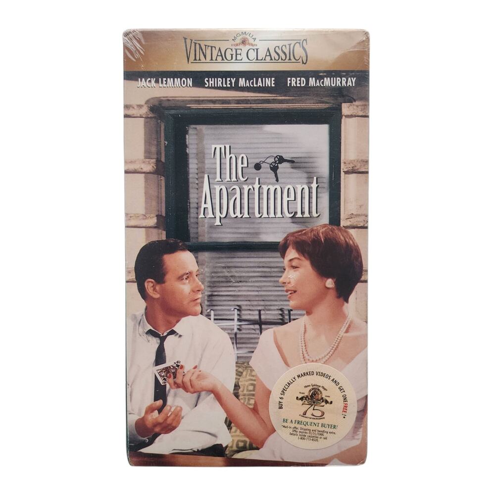 The Apartment VHS Vintage Classics Jack Lemmon Shirley MacLaine Sealed